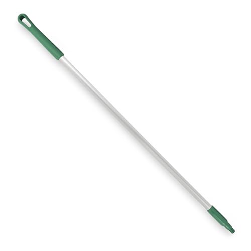 Image of SPARTA Adjustable Aluminum Broomstick, 48 inch Mop and Broom Handle Replacement with Color-Coded System for Environments with Harsh Cleaning Agents, Aluminum, 48 Inches, Green