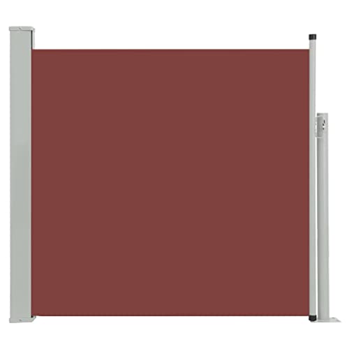 Preisvergleich Produktbild vidaXL Seitenmarkise Ausziehbar Sonnenschutz Sichtschutz Windschutz Seitenrollo Markise Seitenwandmarkise Balkon Garten Terrasse 170x300cm Braun