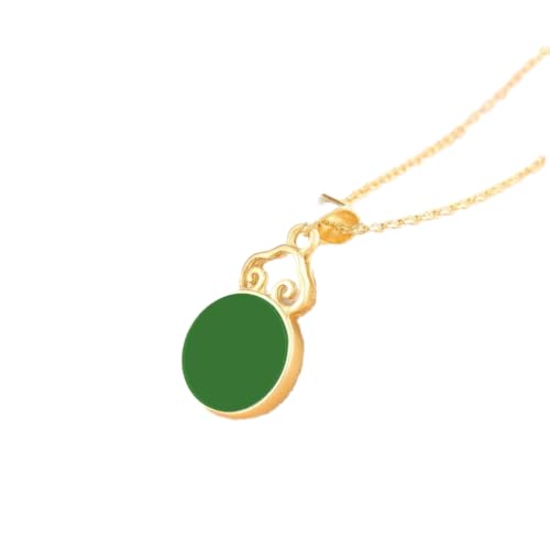 Collier pendentif paillettes époxy et jade pour sublimer vos soirées