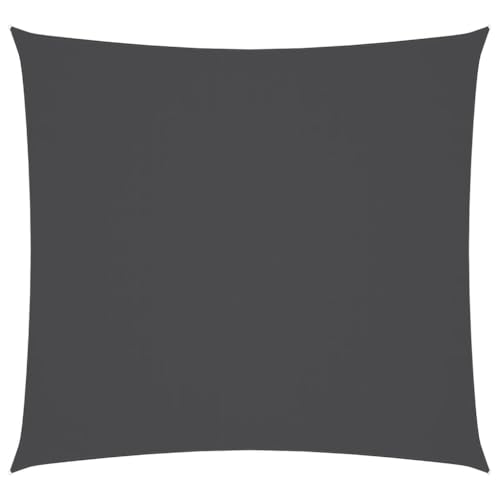 Voile d'ombrage carré 2,5x2,5m en tissu Oxford anthracite pour terrasse