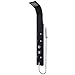 Cincinnati Colonna Doccia Multifunzione in Acciaio Inox, Doccia Idromassaggio Con 6 Idrogetti Orientabili Per Gambe e Schiena, Colonna Doccia Con Miscelatore 140 x 18 x 16.2 cm (Nero)