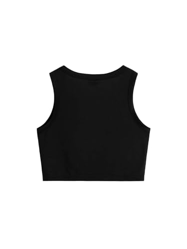 Milumia Girl's 2 Piece Tank Top Cow Print Round Neck Sleeveless Cropped Tops4