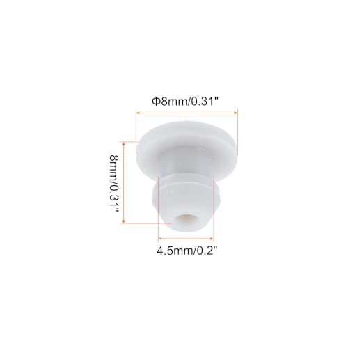 Image of Snap in Locking Hole Plugs Rubber Panel Seal Cover Drilled Silicone Caps, [for Kitchen Rubber, Waterproof Sealing Plugs] - 4.5mm /0.2in /Gray /10Pcs