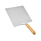 Holibanna Holzschieber Für Pizza Pizzaschaufel Aus Edelstahl Ergonomischer Griff Leicht Zu Reinigen Küchenzubehör