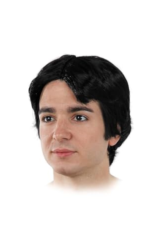 DISBACANAL Peluca Chico pijo - Negro, Unica