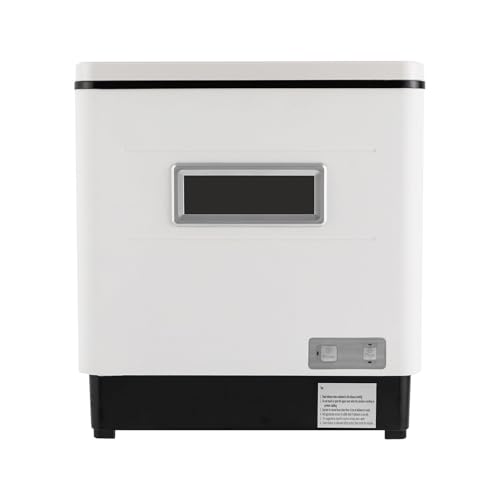 Estabeter Lave-vaisselle en acier inoxydable, 220 V, 1500 W, lave-vaisselle de table, 60 litres, petit lave-vaisselle, chaleur à 70 degrés, lave-vaisselle, blanc