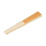Ventilador de madera plegable: diseño compacto que mide 21 x 5 cm cerrado y se abre a 36 x 5 cm, por lo que es fácil de transportar mientras viajas y conveniente para guardar en bolsos o bolsas sin riesgo de daños