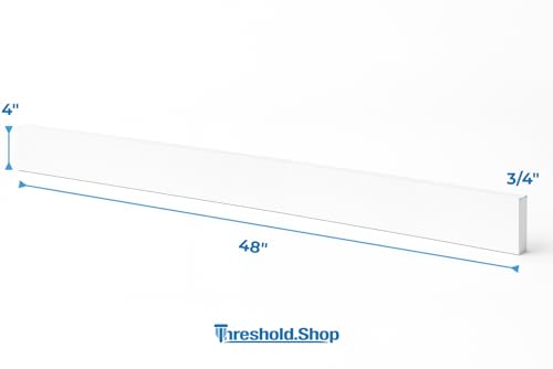 Image of Bathroom Vanity Sink Backsplash /Sidesplash (Super White Engineered Marble, 4 inch x 48 inch)