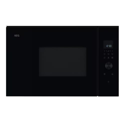 AEG Horno Microondas Integrable TB6GM171DB, 17 L, 800 W con Grill 800 W, Display LED, Control Táctil Vapor, Apertura Electrónica, Serie 6000 SteamSet, Cristal Negro