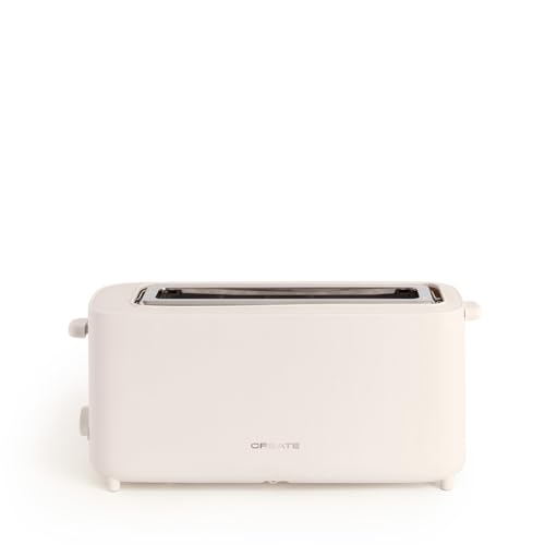 CREATE/TOAST STUDIO XL/Tostador de pan blanco roto / 6 Niveles de potencia, bandeja recogemigas, termostato, descongelación, sistema de seguridad, 950W