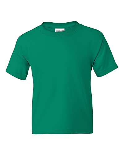T-shirt Gildan Kids' DryBlend, 2 unités, bleu Caroline/vert Kelly (moyen)