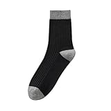 Calcetines Calcetines de algodón de color sólido for hombre, calcetines hasta la mitad de la pantorrilla, primavera y otoño, calcetines de negocios gruesos for hombre, calcetines hasta la mitad de la