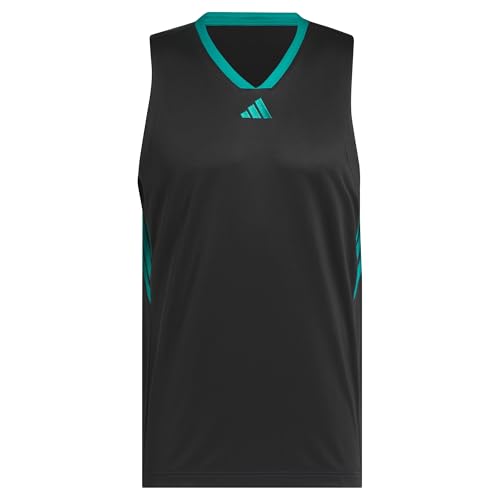 Adidas Homme Adidas Basketball Legends Tank, Black/Pure Teal, S