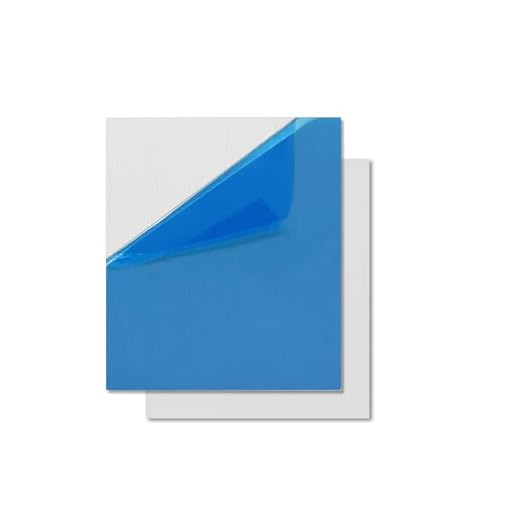 2PCS 6061 Aluminum Sheet Metal 4" x 4"-20 Gauge(100mm×100mm×0.8mm) | Aluminum Plate Panel for DIY Fabrication Industrial Projects