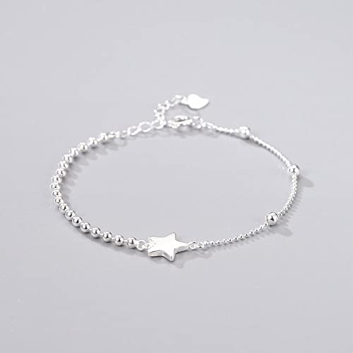 Bijoux en argent S925 pour femme avec bracelet chaîne ajustable