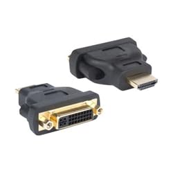 Adaptador HDMI a DVI F 24+5 conversor de vídeo Full HD 1080P negro para monitor