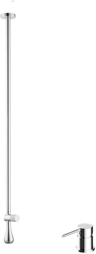 XMKT Deck-Mount Bathroom Faucet - Concealed Elegant Sink Tap for Bath Basin/Bathtub, G1/2 Pipe Size, Grey Finish(C)