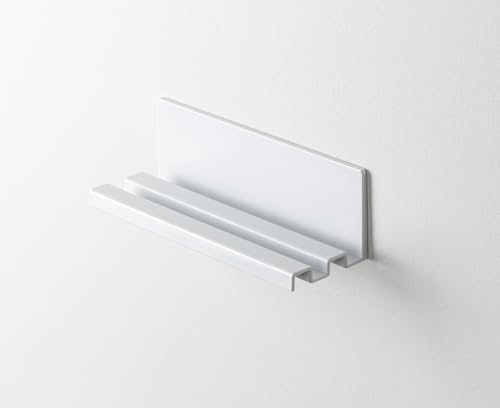 Toski マグネット タブレットホルダー 角度調整可 バスルーム 壁掛けホルダー 磁石 収納 スマホスタンド タブレット置き 冷蔵庫 浴室 洗面所 トイレ キッチン ホワイト