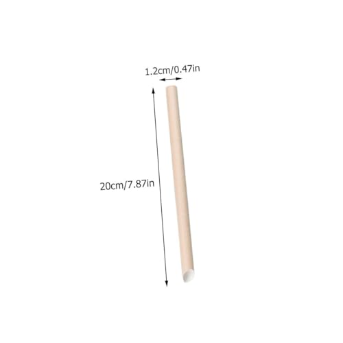 Pitillos desechables de papel kraft Beige 20 cm miniatura 2