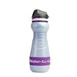 Water-to-Go Eco active 55 cls water purifier bottle; Filters viruses, bacteria, protozoa, cysts, chemicals & microplastics; Guaranteed Leakproof - For Travel, Outdoors, Fitness & Survival; (Acai)