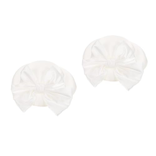 Chapeau Blanc Femme pour Mariage et Halloween Style Anglais Healvian 2 Pièces