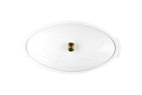 Image of Le Creuset Stoneware Heritage Fish Baker, 1.7 qt., White
