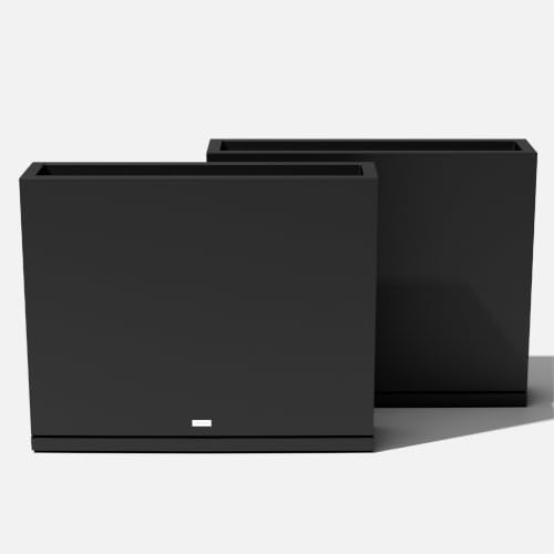 Image of Veradek Block Series Span Planter & Drip Tray - Rectangular Outdoor Planter