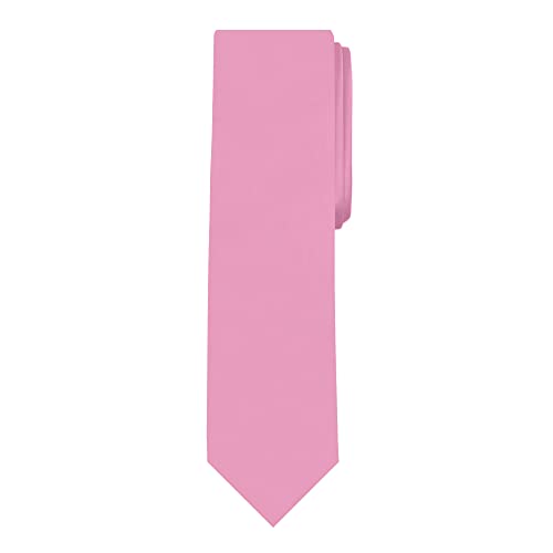Image of Jacob Alexander Men's Slim Width 2.75 inch Solid Color Tie