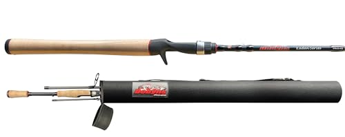 Dobyns Rods Kaden Travel CRANKBAIT / 6'10' / 3 PC / 8-14 LB LINE Weight / 1/4-3/4 OZ Lure Weight/Medium MOD/Fast Action/Cork-Full Handle