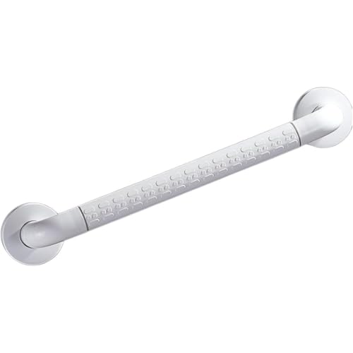 手すり お風呂てすり トイレ用手すり 夜光輪付き 介護用品 長い30-60cm 取っ手 Tufduzo 滑り止め 転倒防止 耐荷重150kg ネジ固定 壁付け お風呂手すり 防錆抗菌 浴室 浴槽 トイレハンドル 玄関手摺 静電無し 取っ手 (60cm,A)