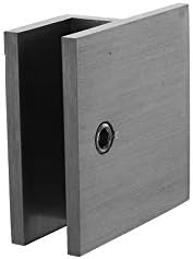 Miniatura 3 de CRL Tope de puerta de ducha sin marco de estilo cuadrado de níquel cepillado