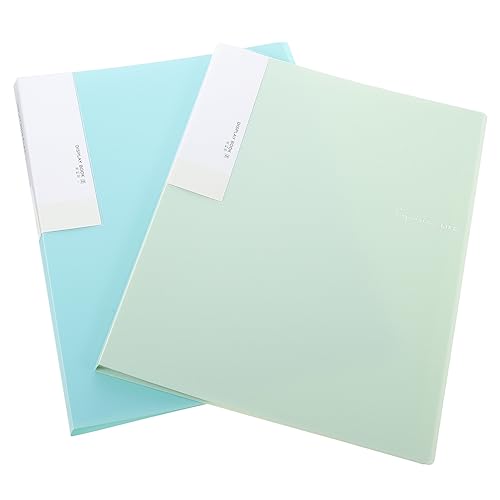 Angoily 2pcs Student File Folder Music Folder Binder Wear-Resistant Household Music Binder Office Accessory A4 Size