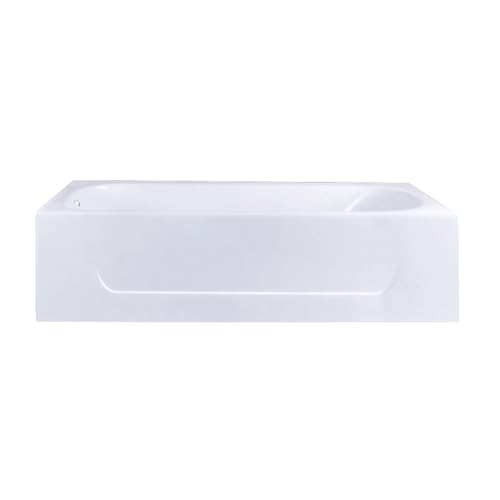 Aqua Eden VCTAP603015L 60-Inch Cast Iron 3-Wall Alcove Tub