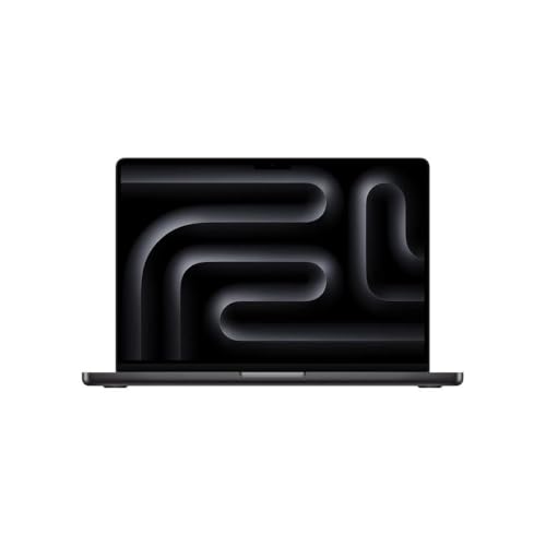 Apple 2024 MacBook Pro Computer mit M4 Pro Chip, 14 Kern CPU und 24 Core GPU:14,2 Zoll Liquid Retina XDR Display, 24 GB Unified Speicher, 1 TB SSD, Space Schwarz