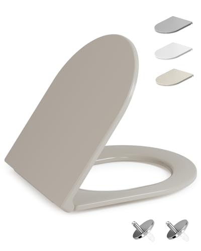 HySail Abattant WC avec Frein de Chute – Durable, Écologique, Résistant à la Décoloration, Abattant WC Clipsable pour Nettoyage Facile, Taille 42,7 x...