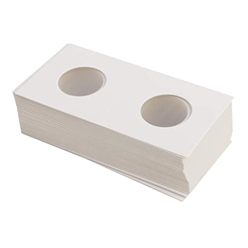 Porta-moedas de 25 mm de papelão 2 x 2 itens para colecionador, 50 peças por pedido