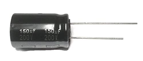 Witonics 200V 150uF 200V 105°C 20% Radial Electrolytic Capacitor (Pack of 2)