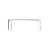 GGM Gastro | AB1K144 | Aufsatzbord Edelstahl - 1 Etage - 1415x370mm - höhenverstellbar