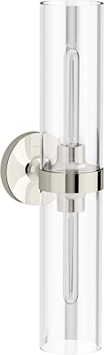 Image of Kohler 27263-SC02-SNL Purist Bathroom Vanity Fixture, Wall Sconce Lighting, UL Listed, 2, Polished Nickel