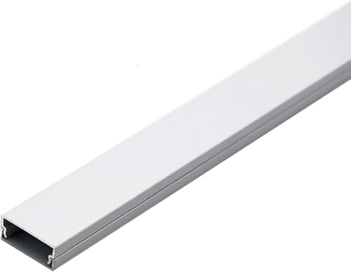 Canal Cuadrado de aleación de Aluminio de alta resistencia blanco 24x12mm
