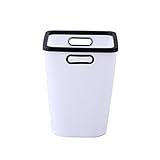 ZARBAILRE Cestino Rettangolare, Pattumierina Salvaspazio, Gettacarta in Plastica Facile da...