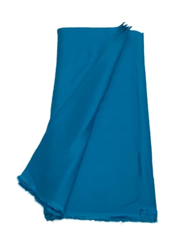 Image of BKRKJ Women's Rayon Cotton Unstitched Fabric for Sewing Suit Salwar Chudidar Patiyala Kurti Shirt Kameez Blouse Kurta Pyjama (4 Meter, Firozi Blue)