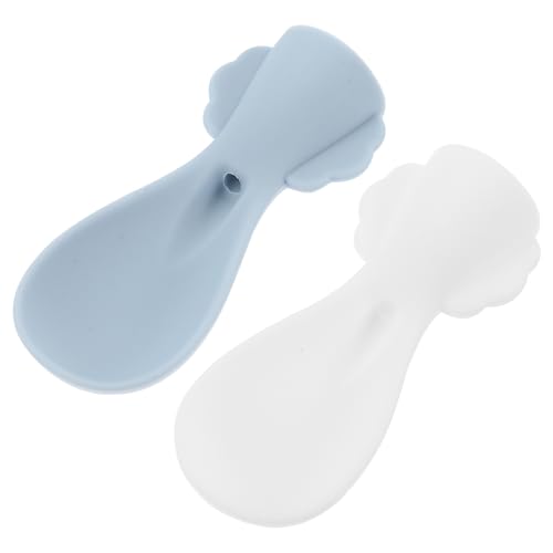 OFFSCH 2 Piezas Cuchara de bolsa de puré de frutas cuchara de bolsa de comida cucharas para comer infantil pre cucharas para bebe Alimentación bebé cuchara de alimentación para bebé