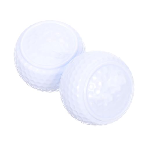 HANABASS 2Pcs Flat Golf Practice Balls for Training Professional Exercising Balls for Putting Practice Durable Golfing Supply for Outdoor Indoor Use
