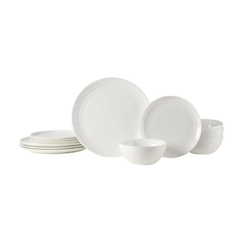 Mikasa Kamryn Vegan Bone Chip Resistant 12 Piece Dinnerware Set, Service for 4
