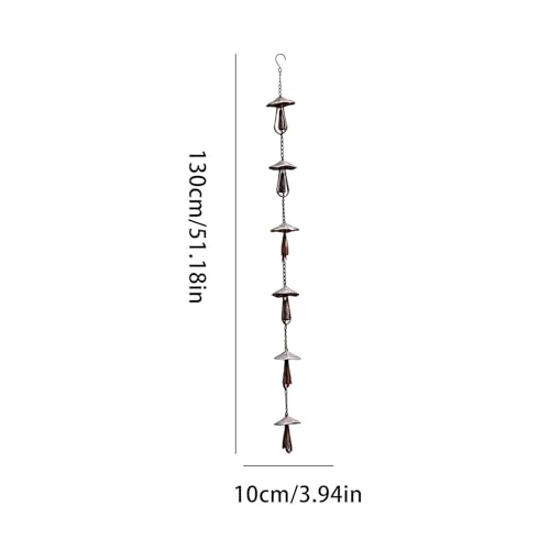 Chaîne récuperatrice d'eau de pluie extérieure antirouille et décorative - 6