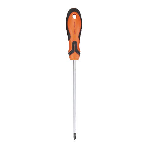 Image of Groz Screwdriver with Magnetized Tip| Ideal for Home, Industrial & DIY Applications| Non-Slip Grip| Chrome Vanadium Shank| Wear Resistant| Phillips Head| Size: PH1 X 150| SCDR /CV /PH1 /150