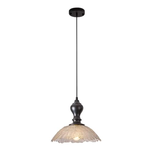 Suspension vintage en verre pour salle à manger et ambiance couloir chaleureuse
