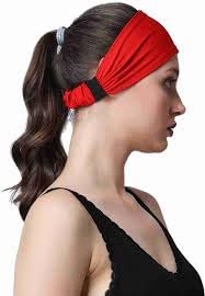 Aryan Hosiery Eastic Headband for Men & Women | Workout & Running,Exercise, Fitness, Workout, Tennis, Cycling Breathable, Quick Drying Elastic Head Bands for Long Hair ((White,Red,Blue) Pack of 3)-image-22