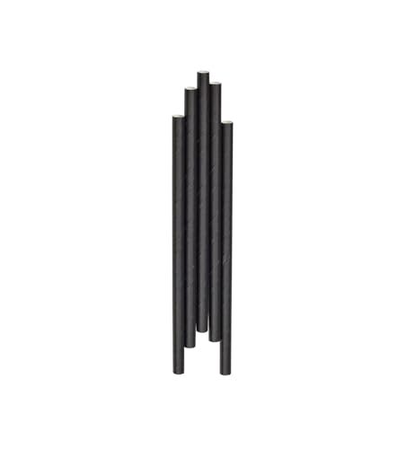 Caterpack Enviro Range Paper Cocktail Straws 250 Pack, 125 x 5mm, Ideal for Cocktails, Fully Recyclable, Biodegradable and compostable. Strong & Sustainable.